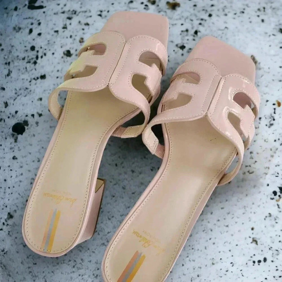 Sam Edelman winslow pink patent sandal mule 7.5 - Picture 3 of 12